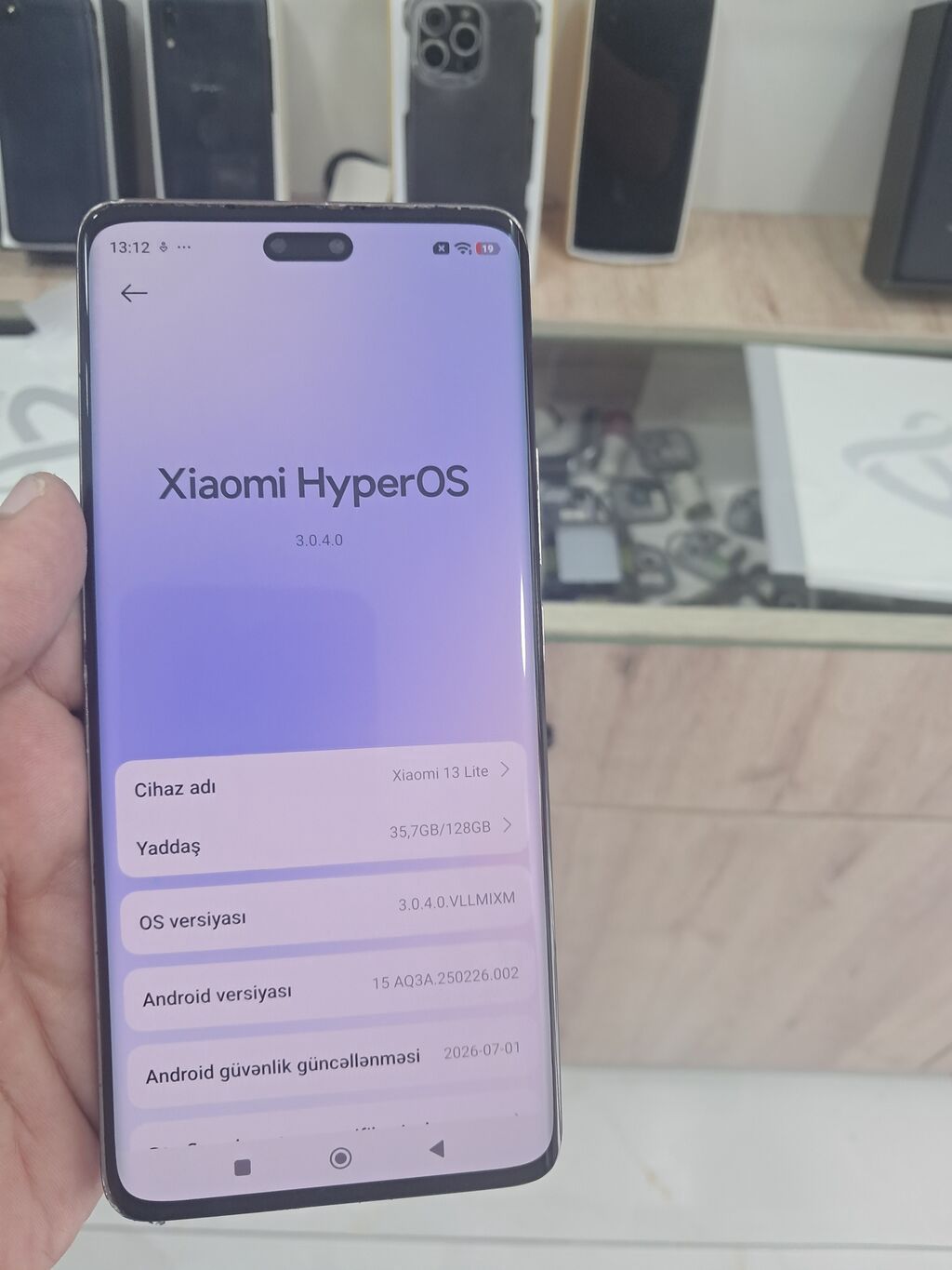 Xiaomi 13 Lite, 128 GB, rəng - Gümüşü, Barmaq izi — Xiaomi, Bakı