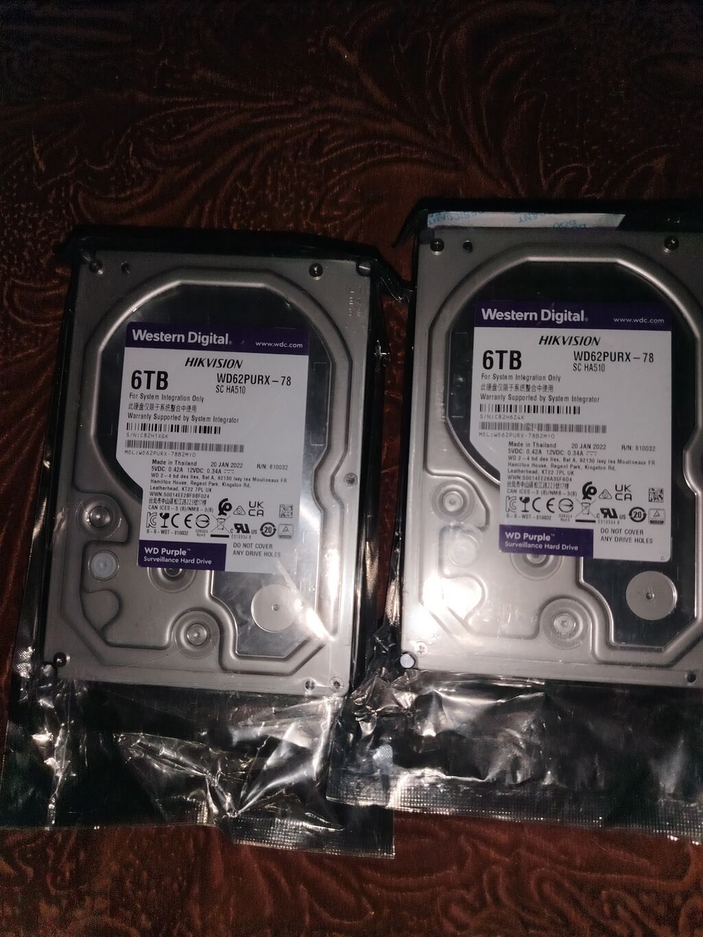 Western Digital WD Purple 6TB sərt disk (WD62PURX-78) — Sabit diskləri, Bakı