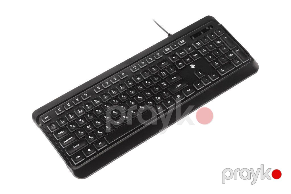 Klaviatura "2Е KS120 White backlight USB Black" — Elektronika, Bakı (3)