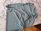 Açıq mavi rəngdə yüngül şifon örtü/parça. - Material: nazik, axıcı — Текстиль