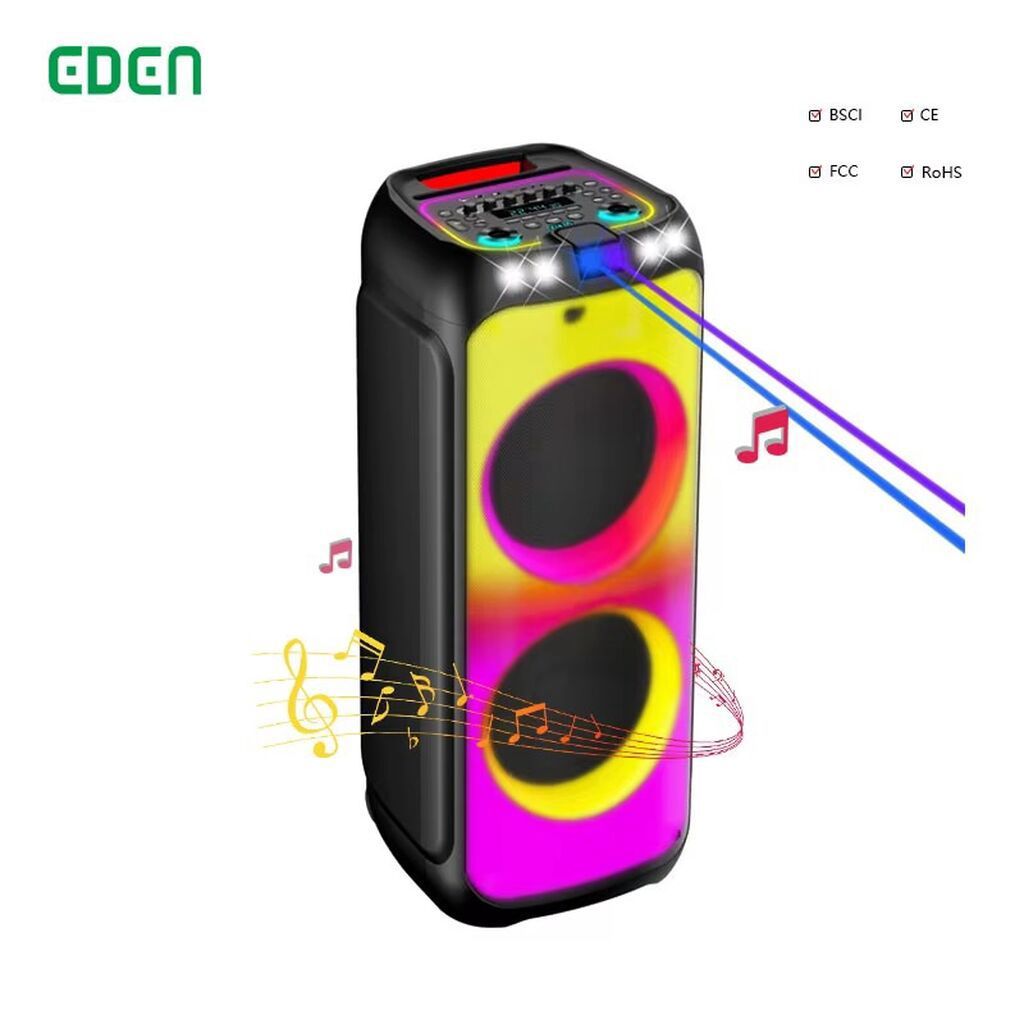EDEN ED-1232 Karaoke Səs Sistemi – 2 Mikrofon, 140W – İcarə 🔊 EDEN
