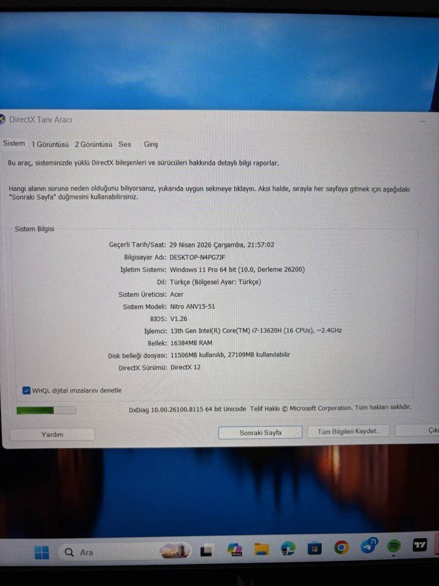 Acer Nitro Gaming RTX 4050 — Elektronika, Bakı (10)