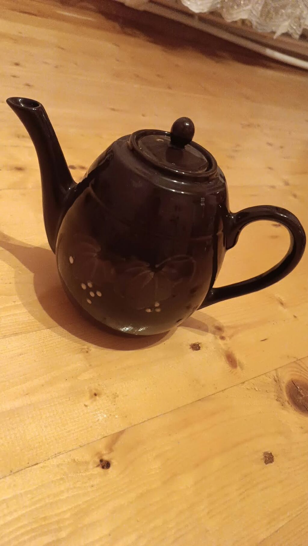 Çay dəsti, rəng - Qara, Farfor — Mallar, Şirvan (3)
