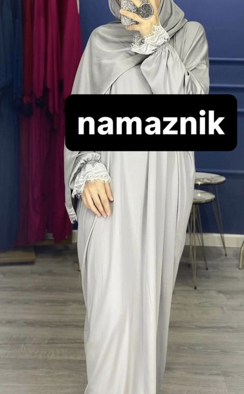 Namaznik – rahat və örtücü ibadət geyimi. - Model: başdan ayağa tam