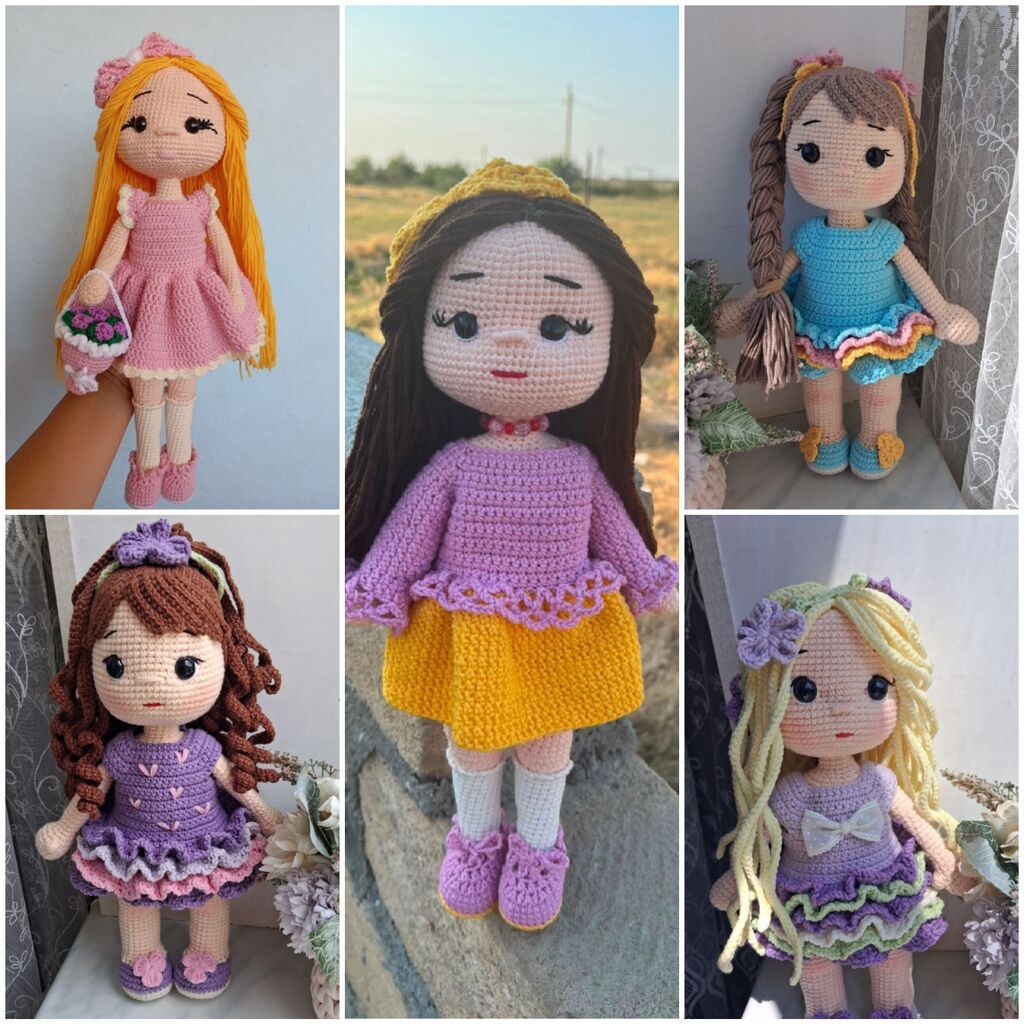 Əl işı toxunma amigurumi kuklalar - Material: hipoallergenik — Bakı