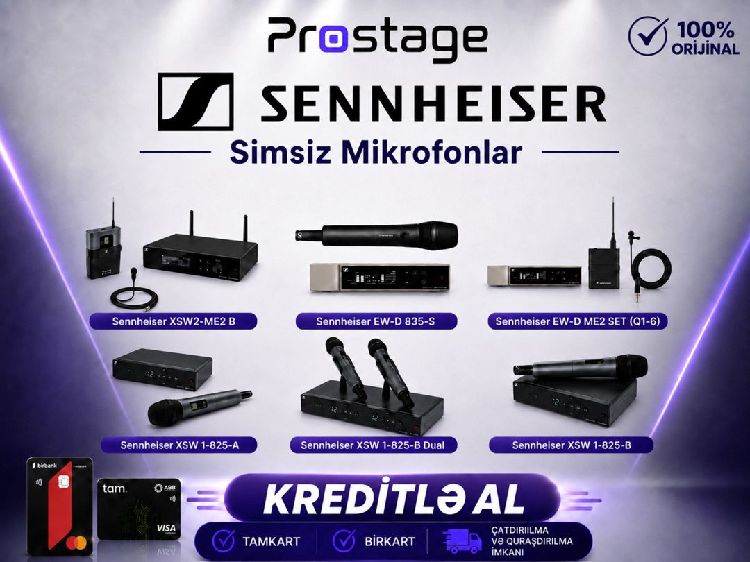 Sennheiser simsiz mikrofonları — Elektronika, Bakı