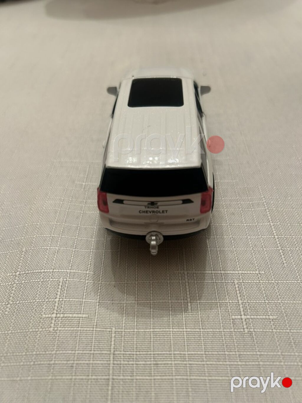 Ağ rəngli miniatür SUV model maşın oyuncağı - Korpus: ağ, qara — Mallar, Bakı (7)