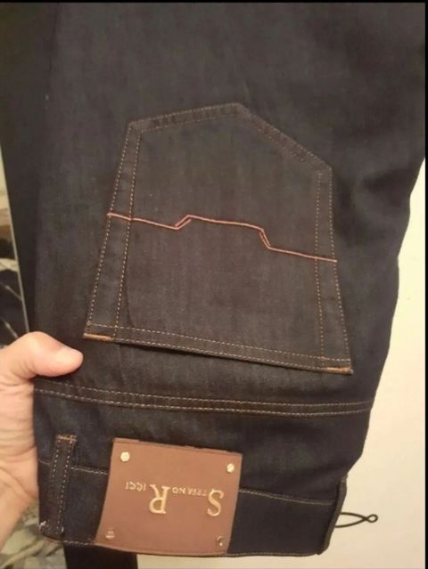 Stefano Ricci kişi denim şalvarı, 32 ölçü, tünd indiqo