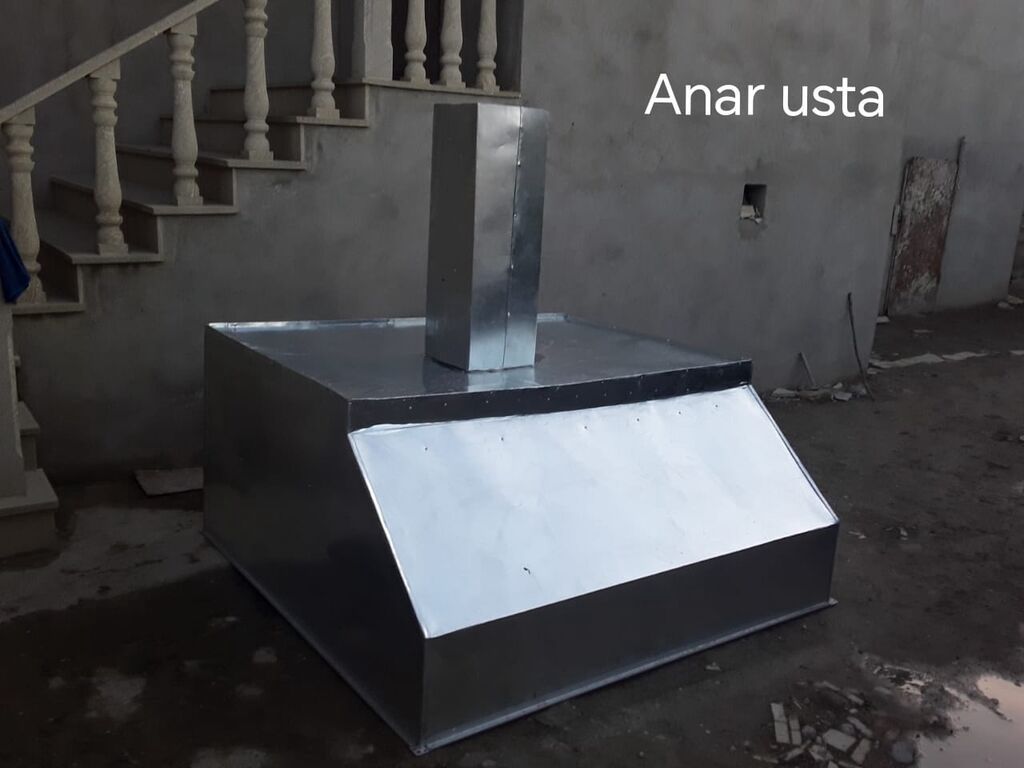 Qalvanizli metal aspirasiya-kaminyoru (mangal/qril üçün baca başlığı) — Mallar, Saray (10)