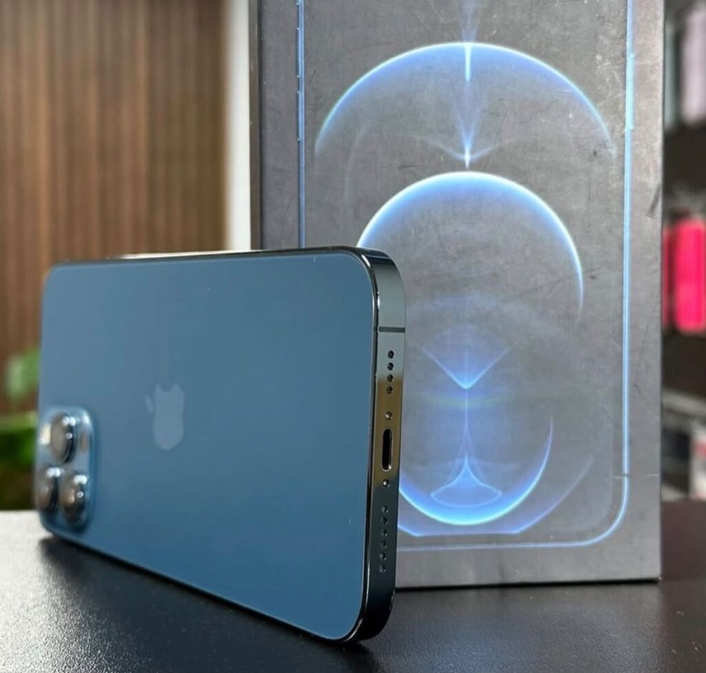IPhone 12 Pro Max, 128 GB, Göy, Zəmanət, Simsiz şarj, Face ID — Apple iPhone, Digah (5)