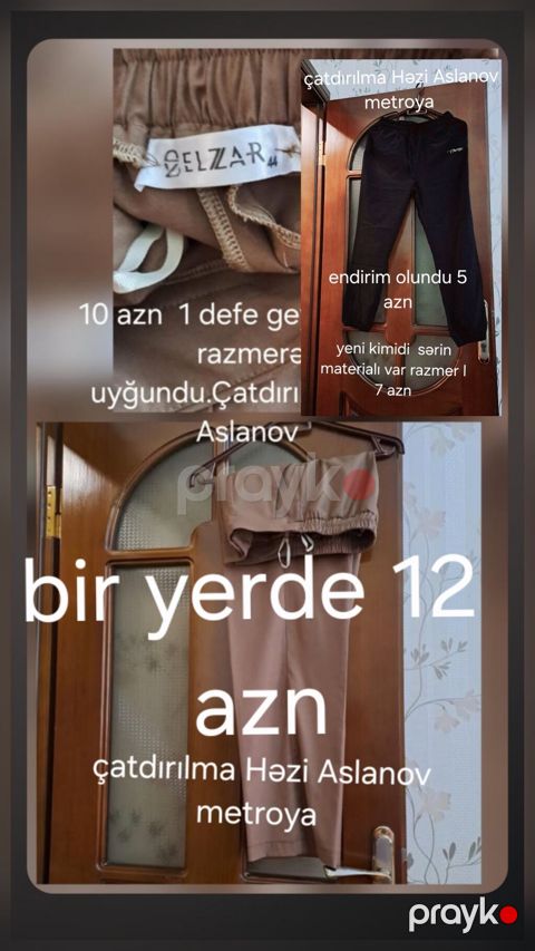 Şalvar, L, rəng - Qara