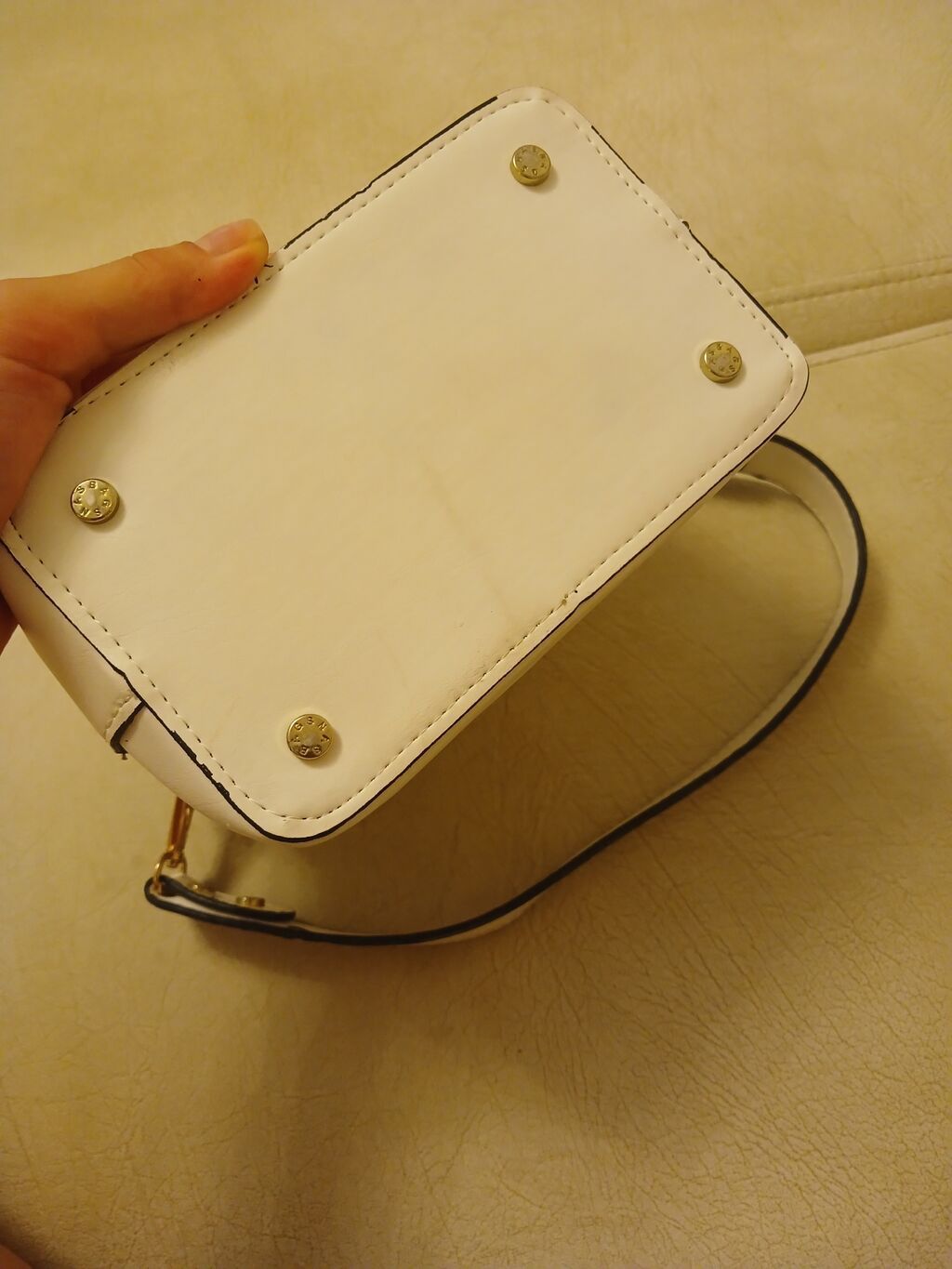 Qadın çantası – krem/açıq bej rəngli, qoltuqaltı tipli (shoulder bag) — Çantalar, Bakı (4)