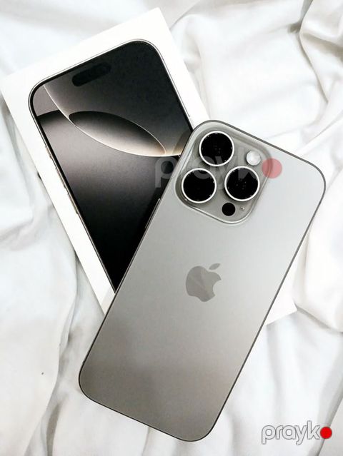 IPhone 16 Pro, 128 GB, Natural Titanium, Zəmanət, Simsiz şarj, Face ID