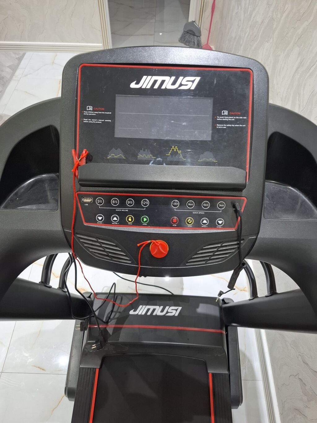 JIMUSI qaçış trenajoru - Güclü elektrikli treadmill, evdə kardio və — İdman və istirahət, Masazır (4)