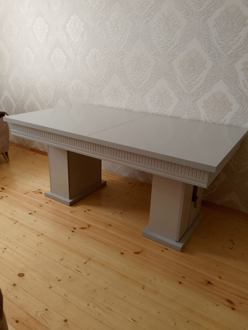 Qonaq otağı üçün, Yeni, Açılan, Dördbucaq masa, 6 stul — Mebel, Digah (2)
