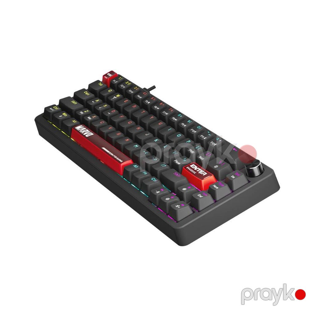 Mexaniki Klaviatura – Marvo Arma 67 TNT Peach (KG935) - Tip: 65% — Elektronika, Bakı (2)