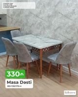 Masa Dəsti – 80×130/170 sm - Mexanizm: açılan (uzadıla bilən) - Masa — Mebel