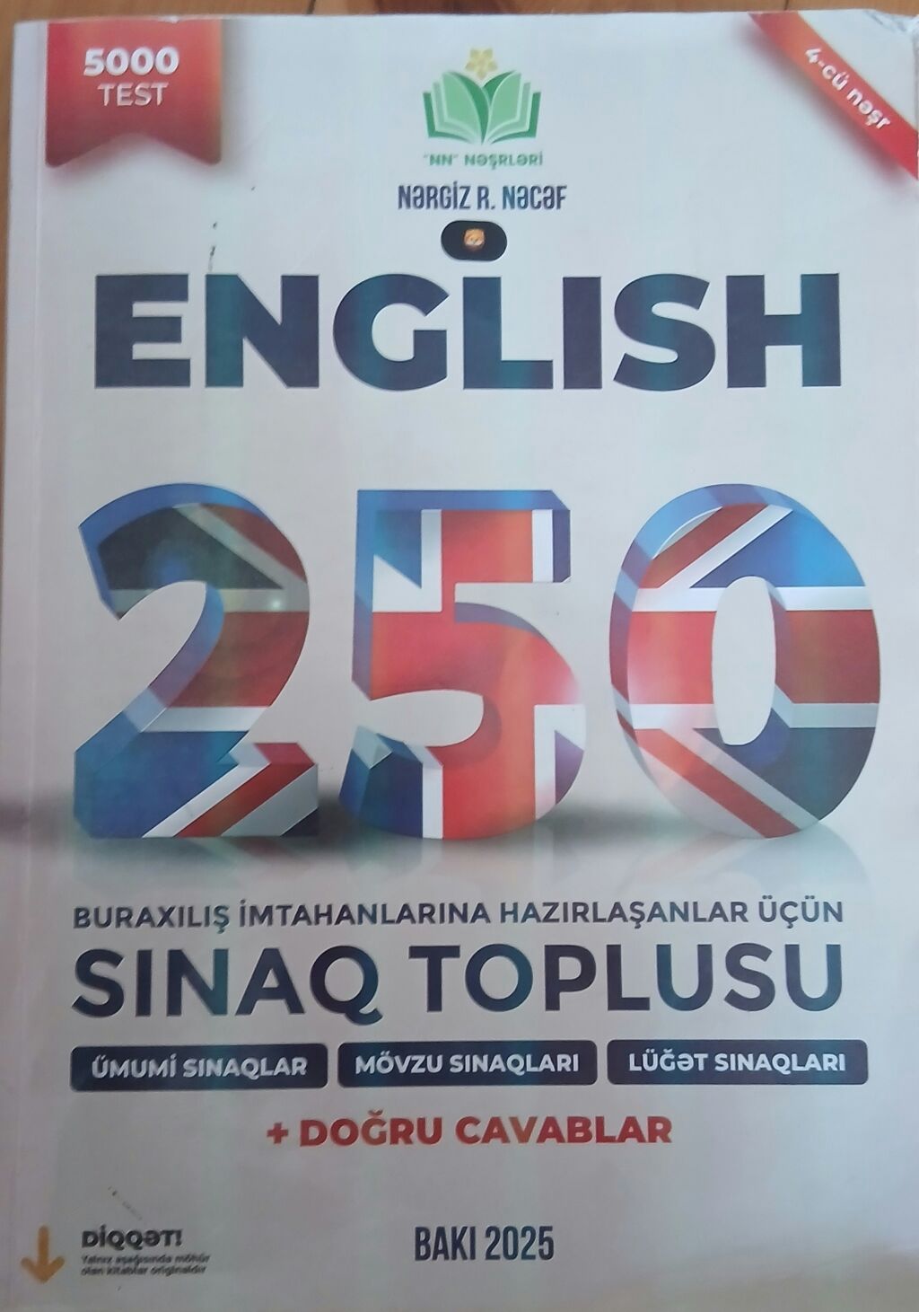 Məhsul: “English 250 – Buraxılış imtahanlarına hazırlaşanlar üçün — Kitablar və jurnallar, Bakı