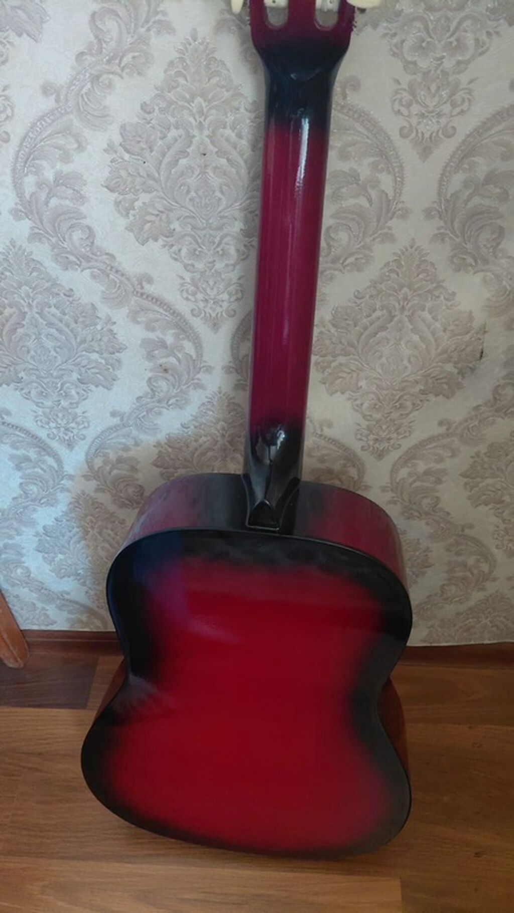 Klassik akustik gitara – 4/4 tam ölçü. Qırmızı-bordo rəng keçişli — Musiqiə alətləri, Masazır (4)