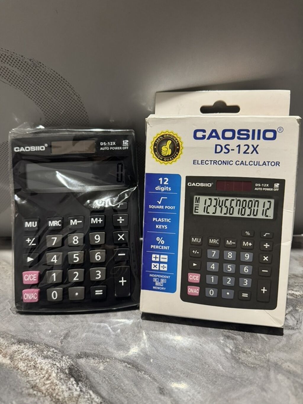 GAOSIIO DS-12X elektron kalkulyator Xüsusiyyətlər: - 12 rəqəmli böyük — Ofis malları, Bakı