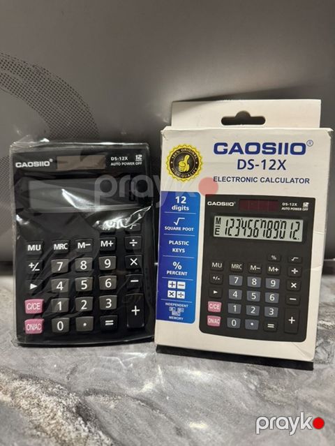 GAOSIIO DS-12X elektron kalkulyator Xüsusiyyətlər: - 12 rəqəmli böyük — Bakı