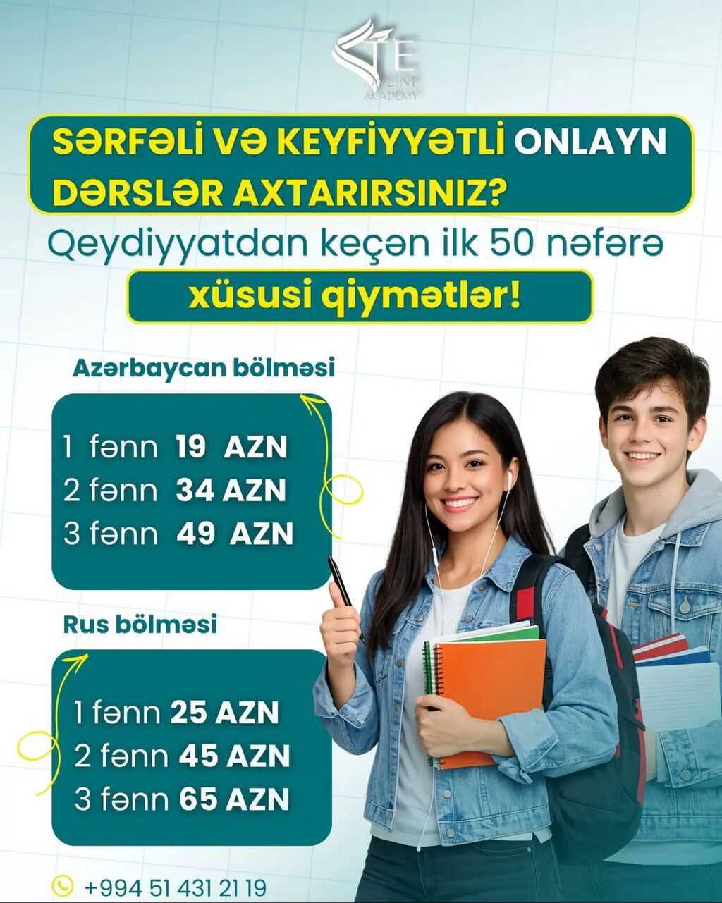 Repetitor, Mental arifmetika, Azərbaycan dili, İmtahanlara hazırlıq — Təlim, kurslar, Bakı (10)