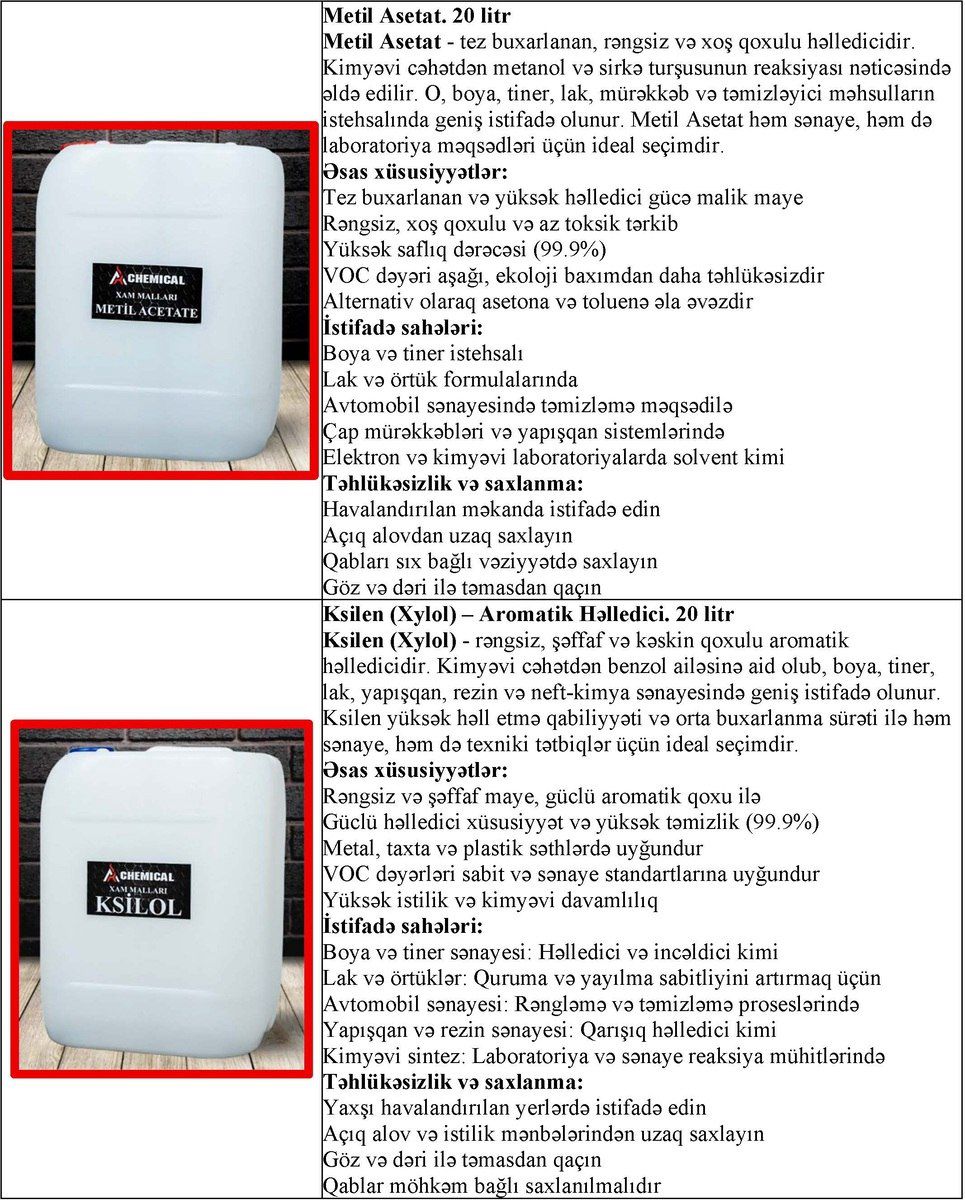 Kimyəvi təmizləyicilər — Mallar, Bakı (4)