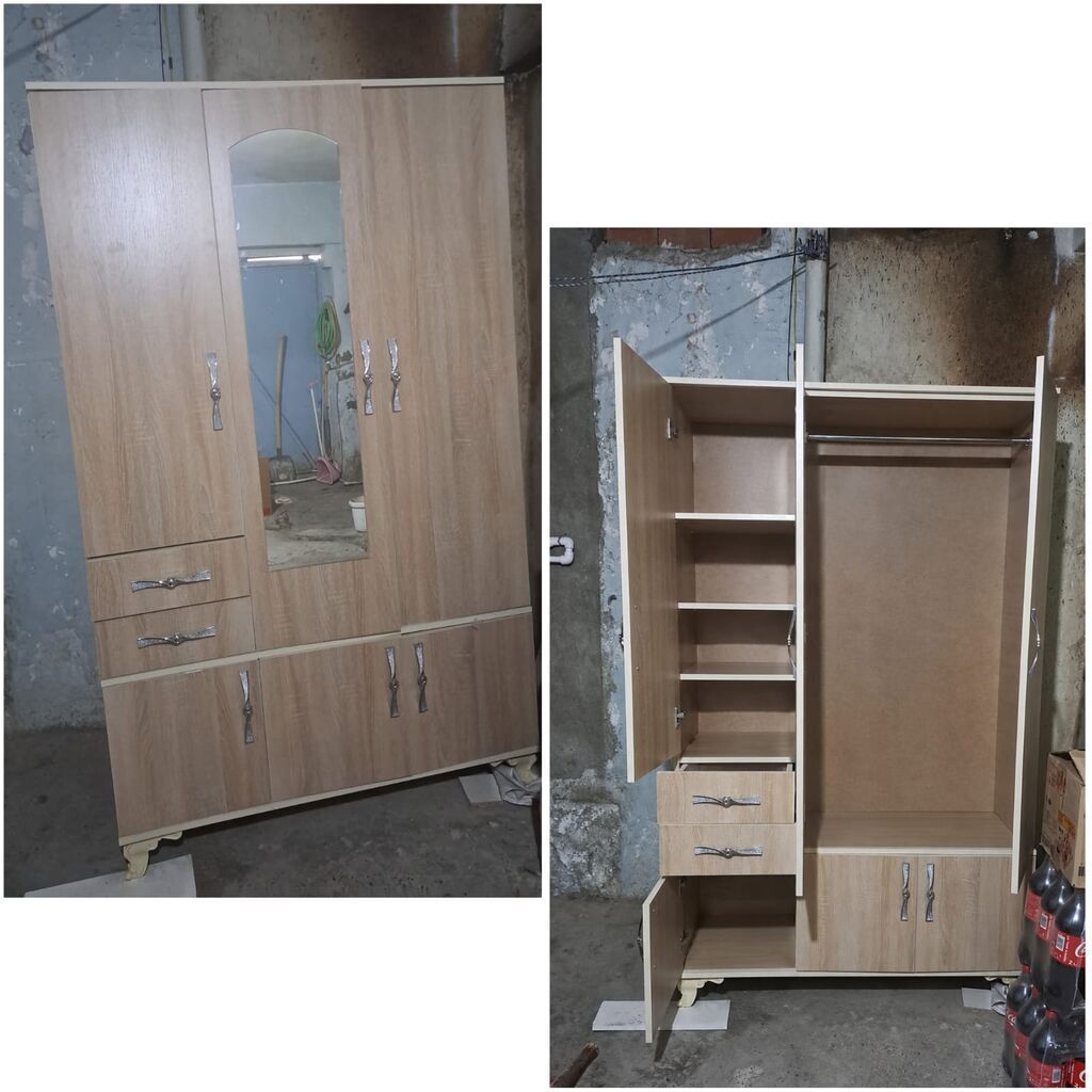 Dolab – 1.20 × 2.00 m - Material: ağac dekorlu laminat - Ön hissə