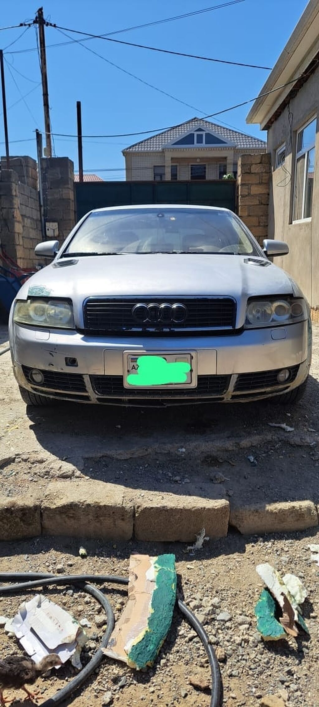 Audi A4 sedan - Kuzov: gümüşü rəng, 4 qapı, ikiqat çıxışlı egzoz - — Avtomobillər, Bakı (2)