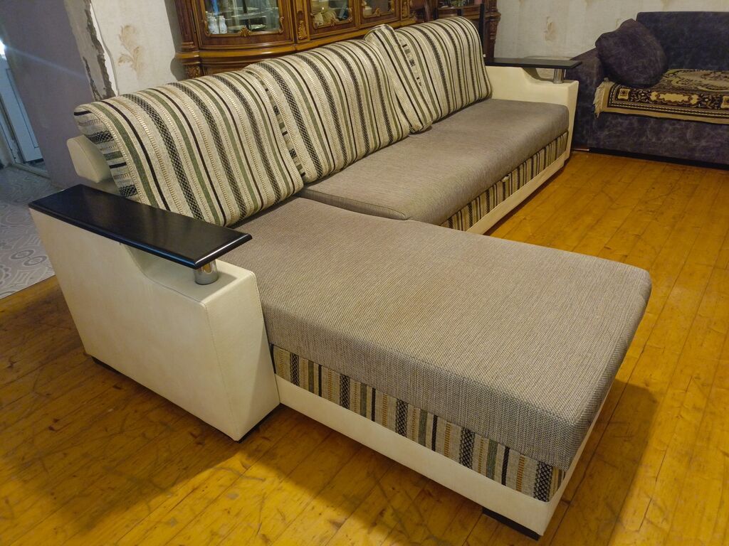 Divan-kravat, İşlənmiş, Açılan, Bazalı, Parça, Çatdırılma yoxdur — Mebel, Bakı (4)