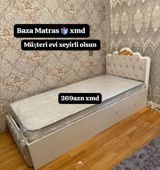 Tək nəfərlik baza və matras dəsti - Klassik dizaynlı, başlıq hissəsi — Mebel