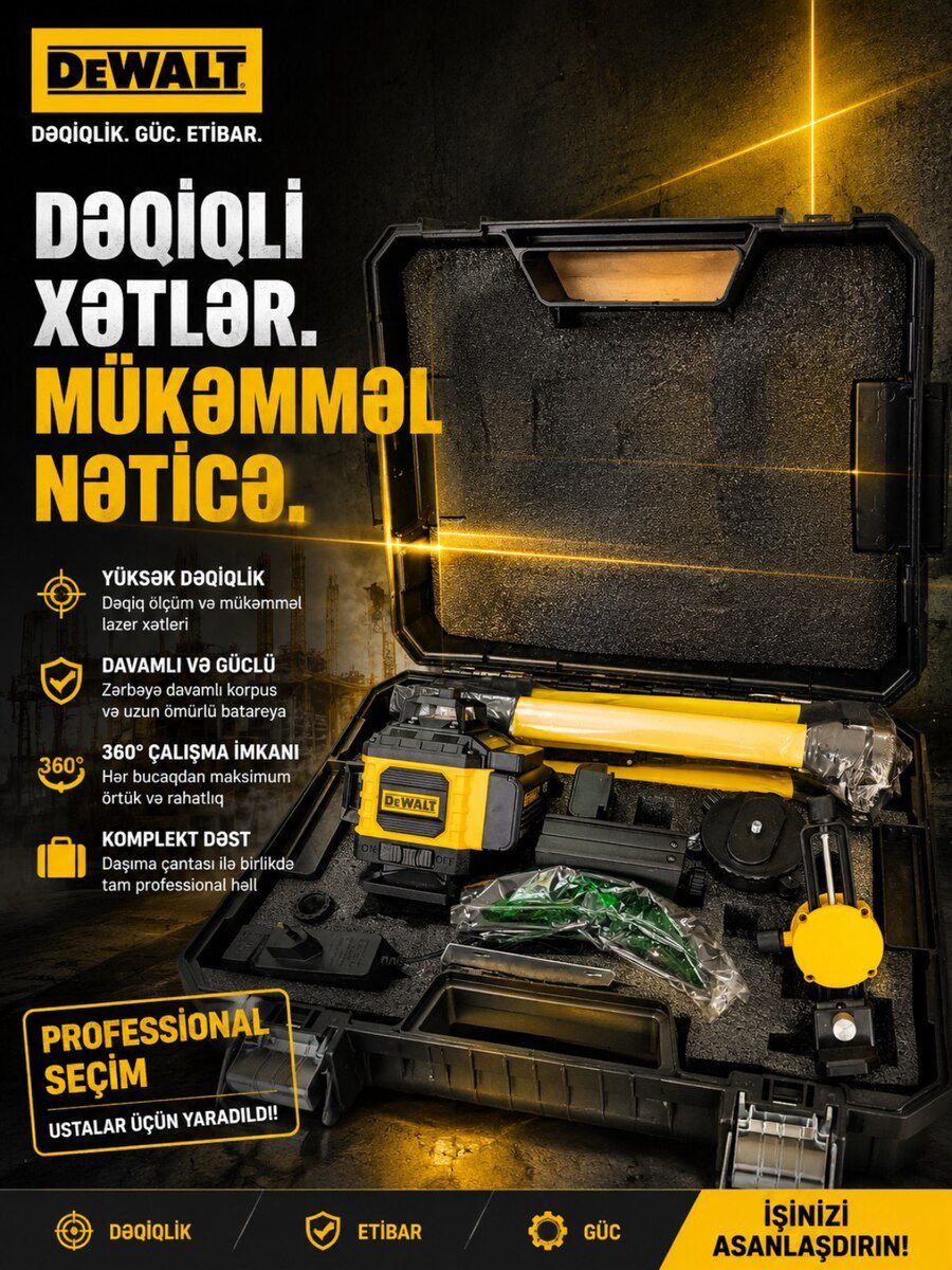 DEWALT Lazer Səviyyə aparatı — Mallar, Bakı