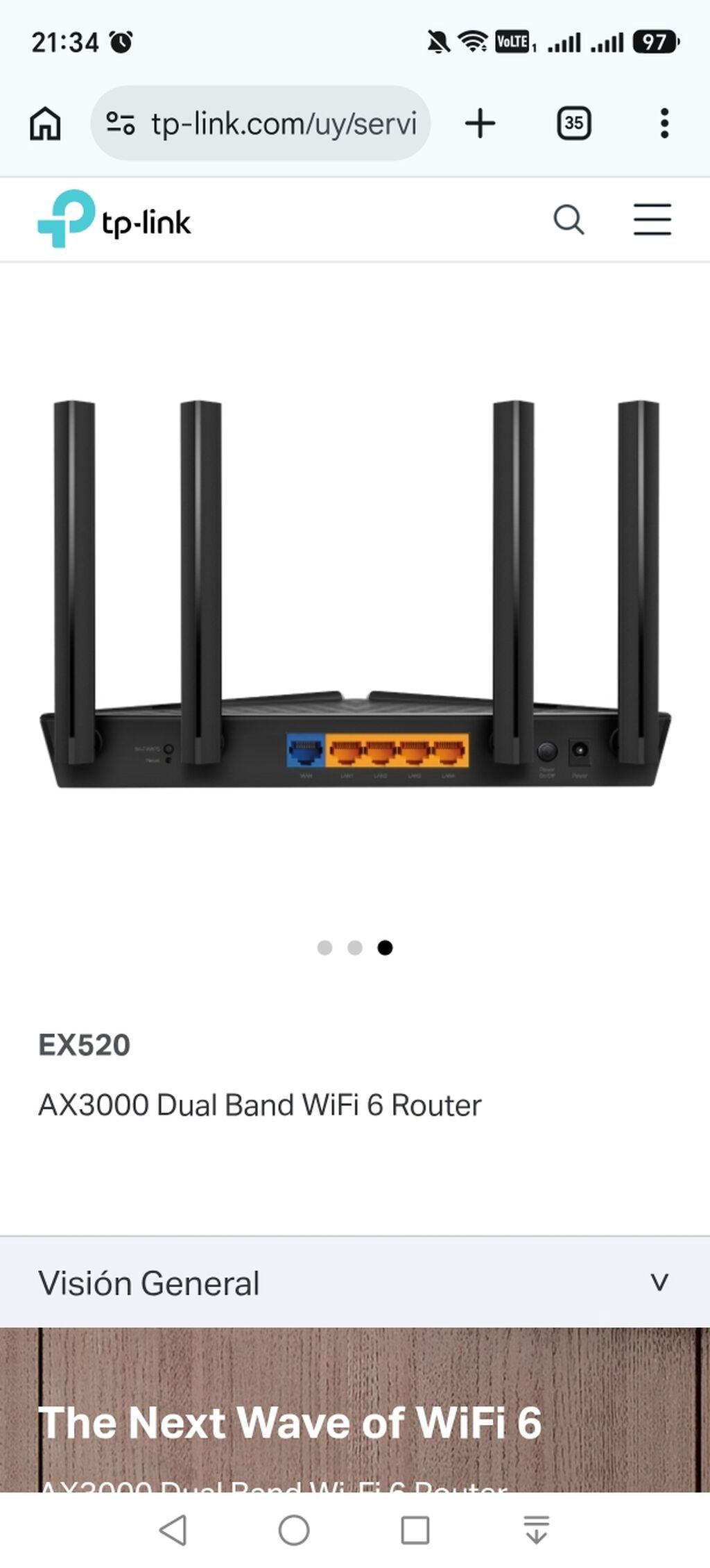 TP-Link EX520 – AX3000 Dual Band WiFi 6 router - WiFi 6 texnologiyası — Elektronika, Bakı (2)