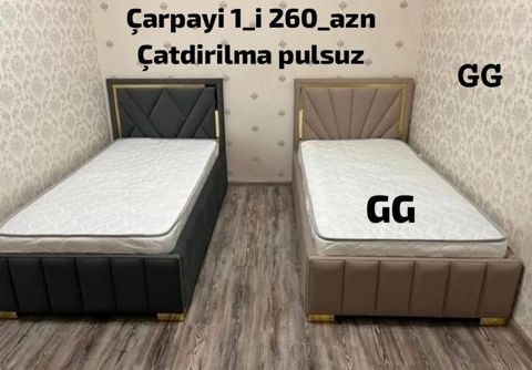Yeni ve Sifarişle Çarpayi 260 azn Matras hediyye 🎁 Ölçü 2/90 Rəng