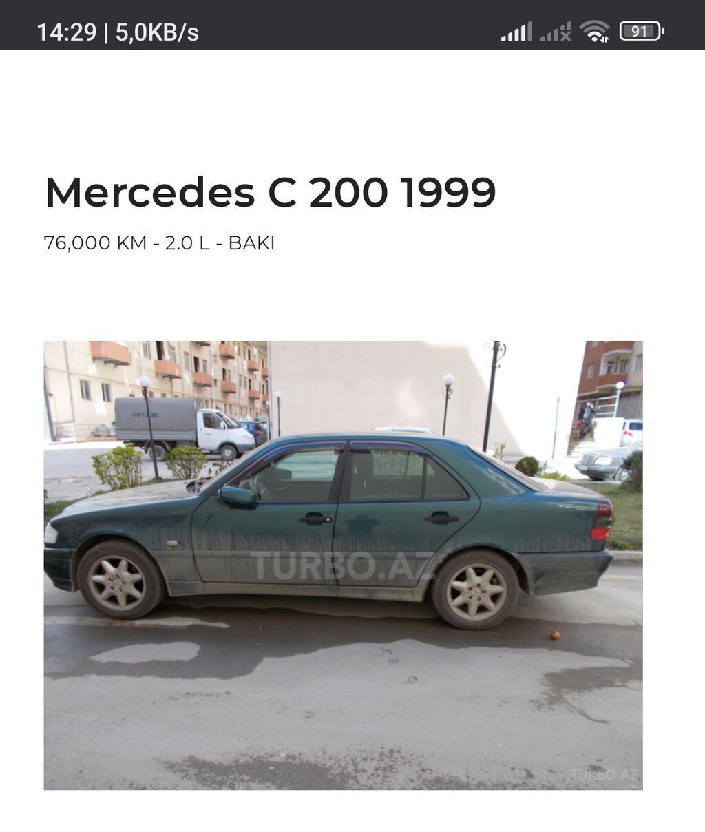 Mercedes-Benz C 200: 2 l | 1999 il Sedan