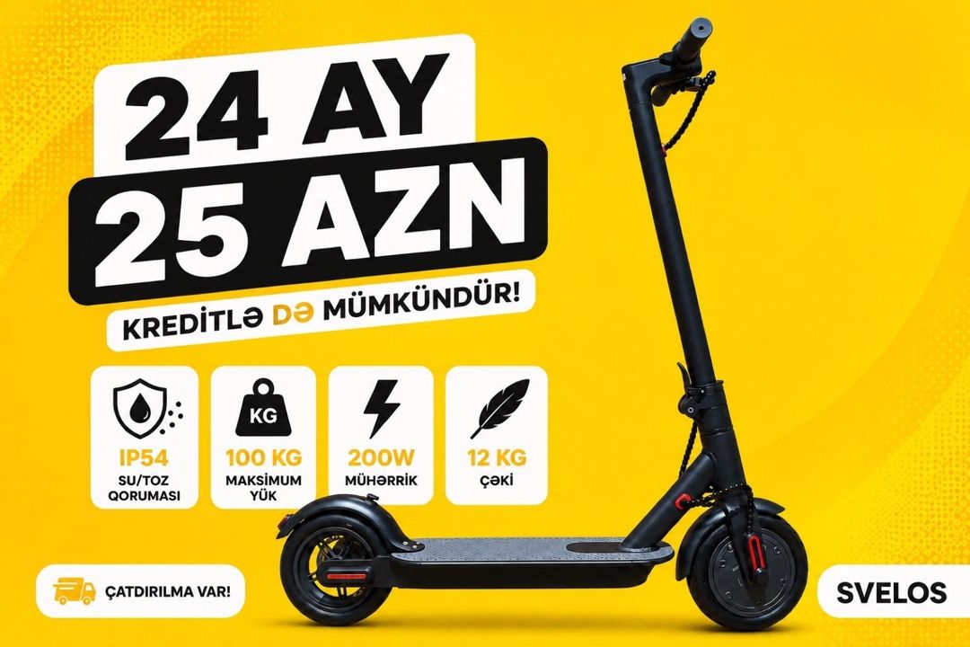Elektrikli skuter (M187) — Mallar, Bakı