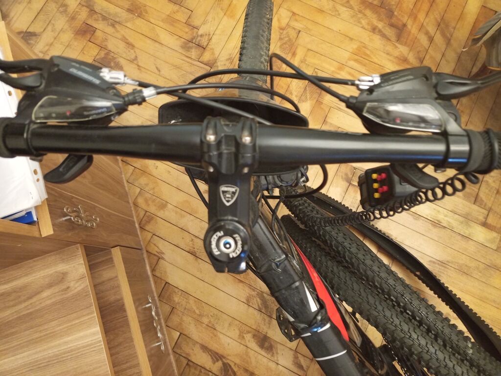 Bmx markalı 26-lıq velosiped qırmızı-qara qarışığ rəng üstündə danq — Dağ velosipedləri, Bakı (3)