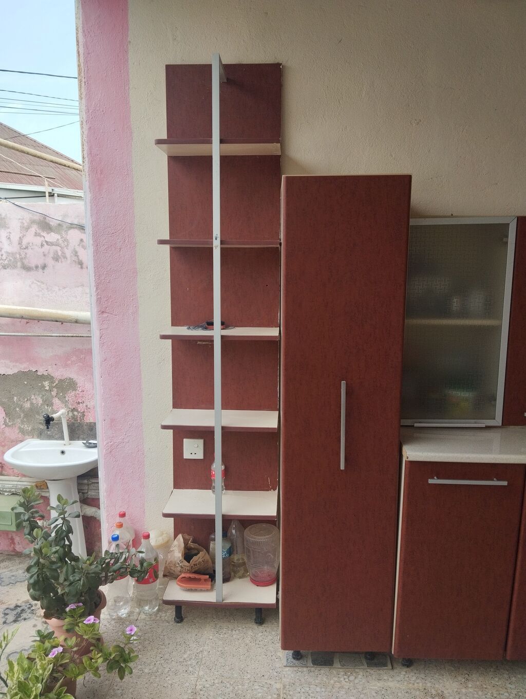Mətbəx mebeli dəsti - Material: laminat/MDFlam fasadlar, ağ karkas; — Mebel, Digah (5)