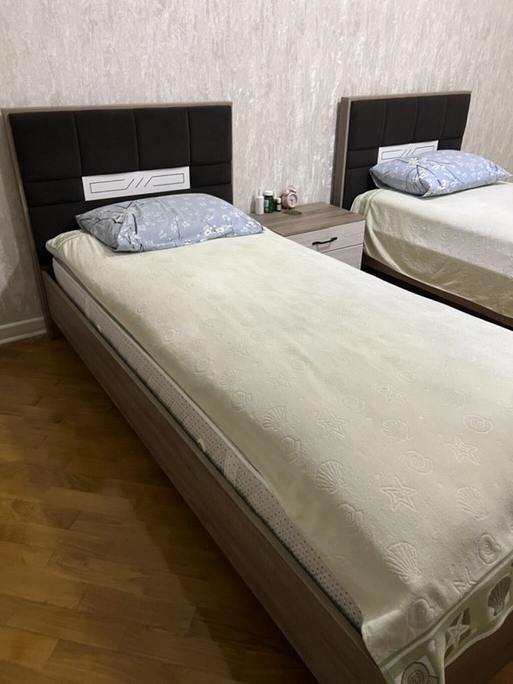 2 təknəfərlik çarpayı, 2 tumba, Yeni — Mebel, Masazır (4)