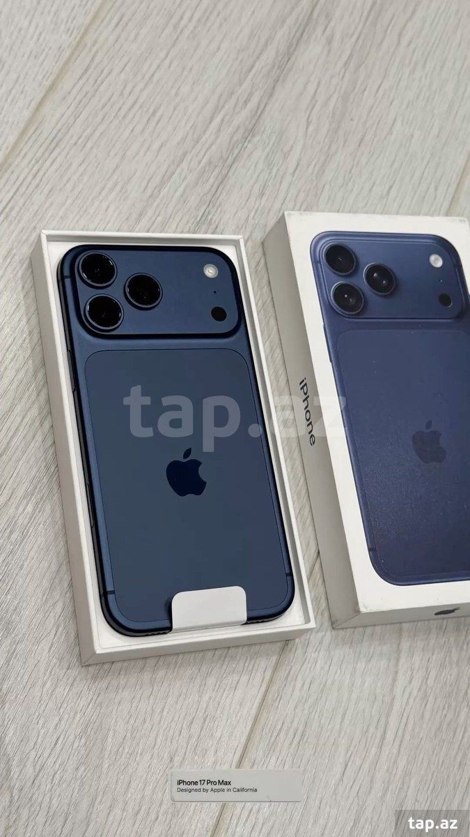 Apple iPhone 17 Pro Max Deep Blue 256GB/12GB — Mallar, Bakı