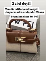 JW PEI qadın çantası – Premium class. - Model: əlçanta (top-handle) — İşıq avadanlıqları və aksesuarlar