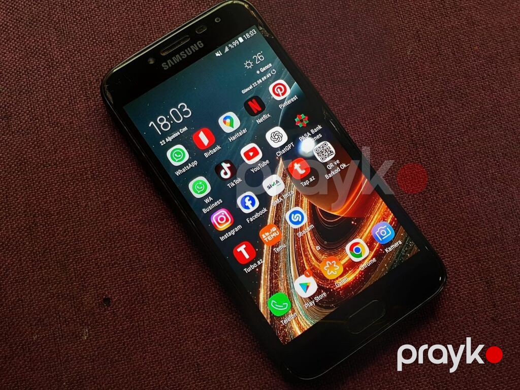 Samsung Galaxy J2 Pro 2018, 16 GB, rəng - Qara, Zəmanət, Düyməli, Sensor — Samsung, Gəncə (2)