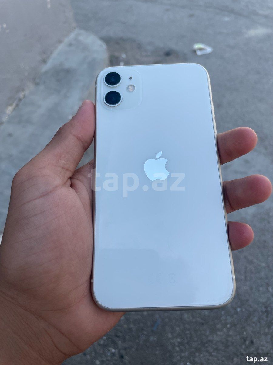 Apple iPhone 11 White 128GB/4GB — Telefonlar və qadjetlər, Bakı (2)