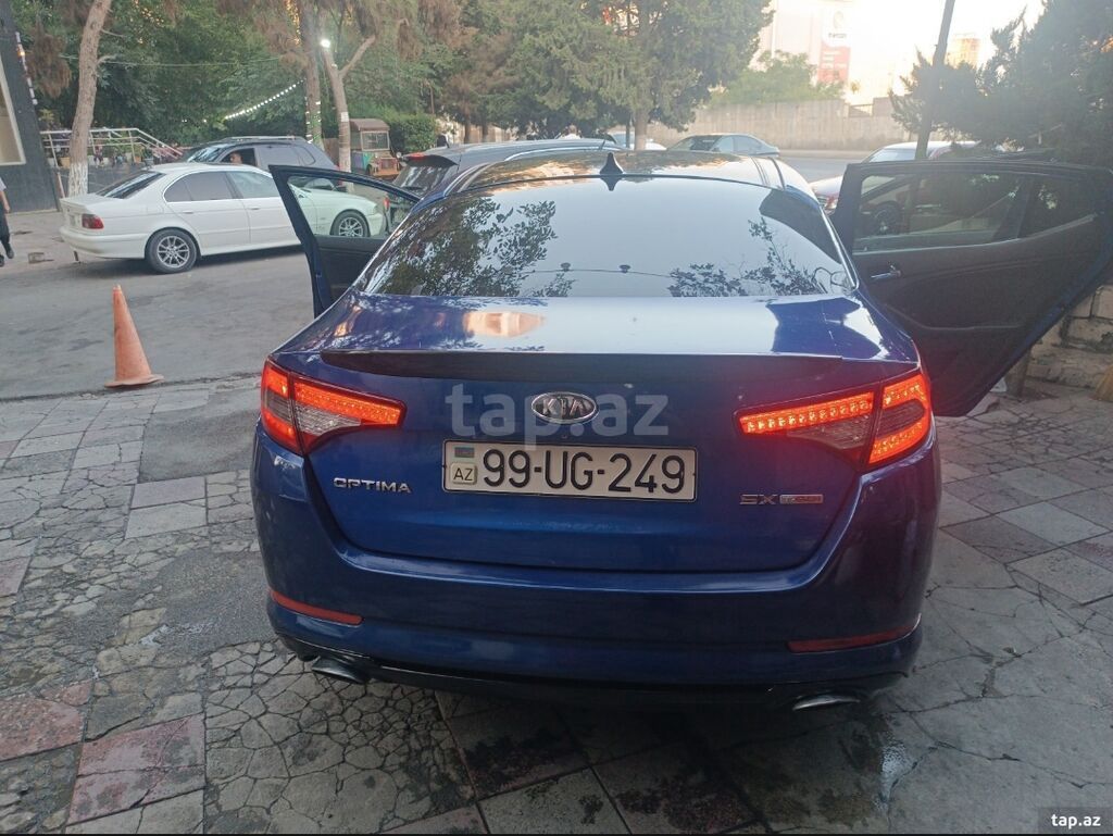 Kia Optima SX T-GDI, mavi rəngli sedan. Xarici: - Parlaq mavi kuzov — Avto, Bakı (2)