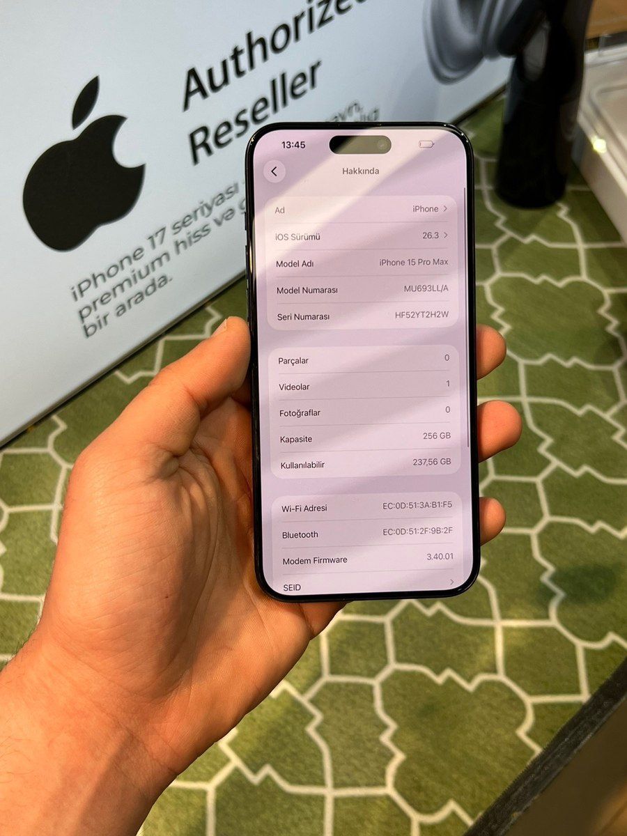 Apple iPhone 15 Pro Max Blue Titanium 256GB/8GB — Mallar, Bakı (10)