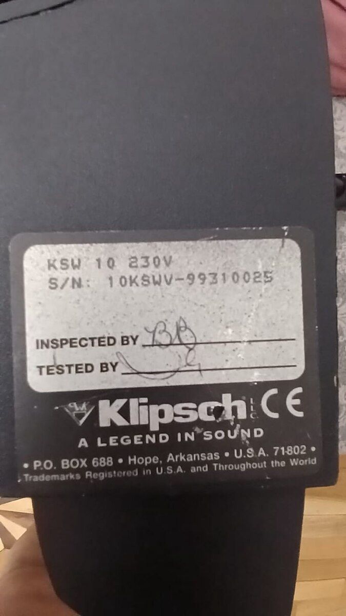Klipsch active subwoofer 10 duim — Elektronika, Bakı (7)