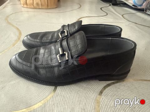 Kişi loaferləri – klassik qara - Model: Kişi loaferi (mokasin tipli)