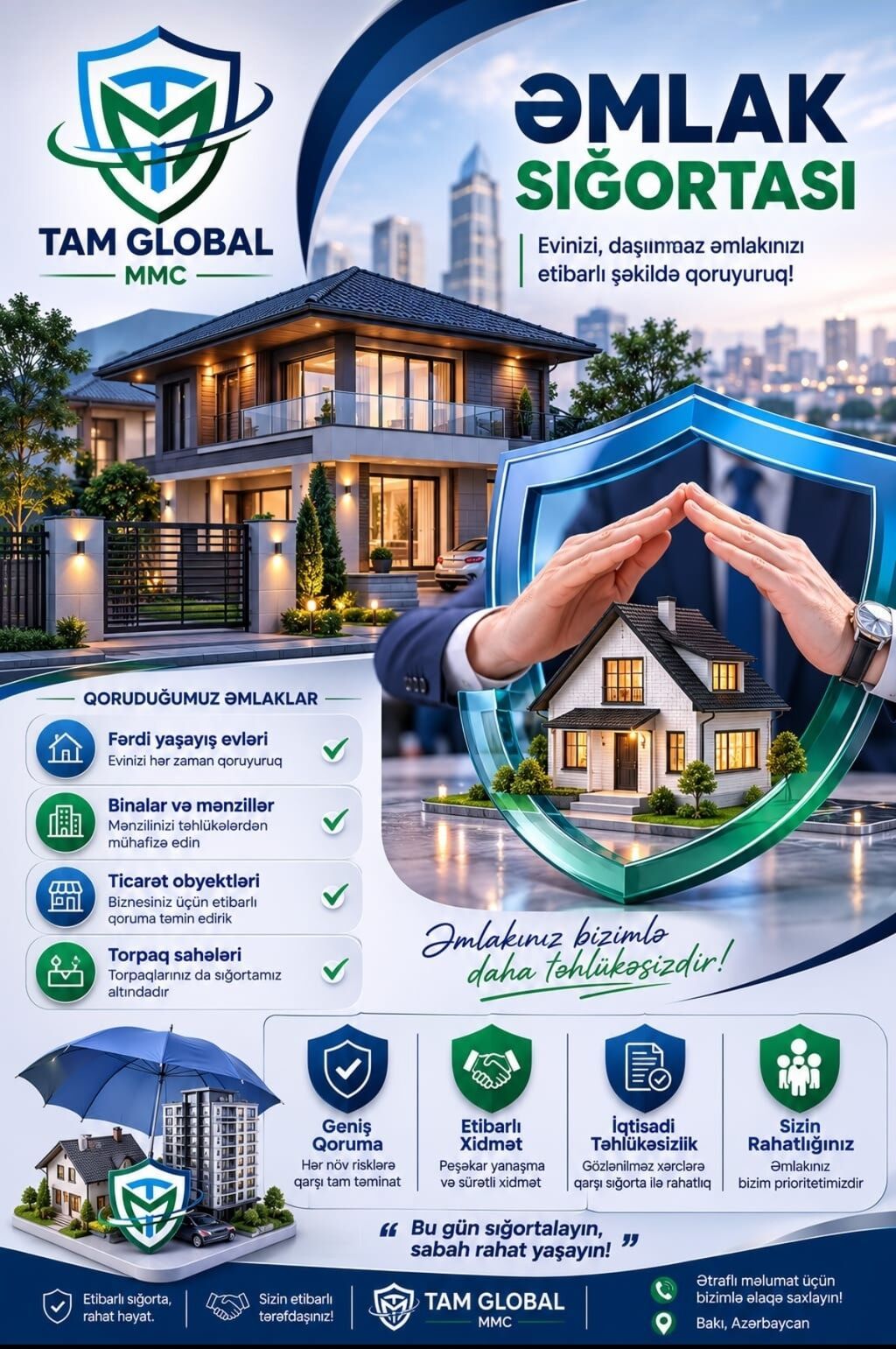 Tam Global MMC – sığorta xidmətləri Xidmətlər: - Kasko sığortası — Sığorta, Bakı (4)