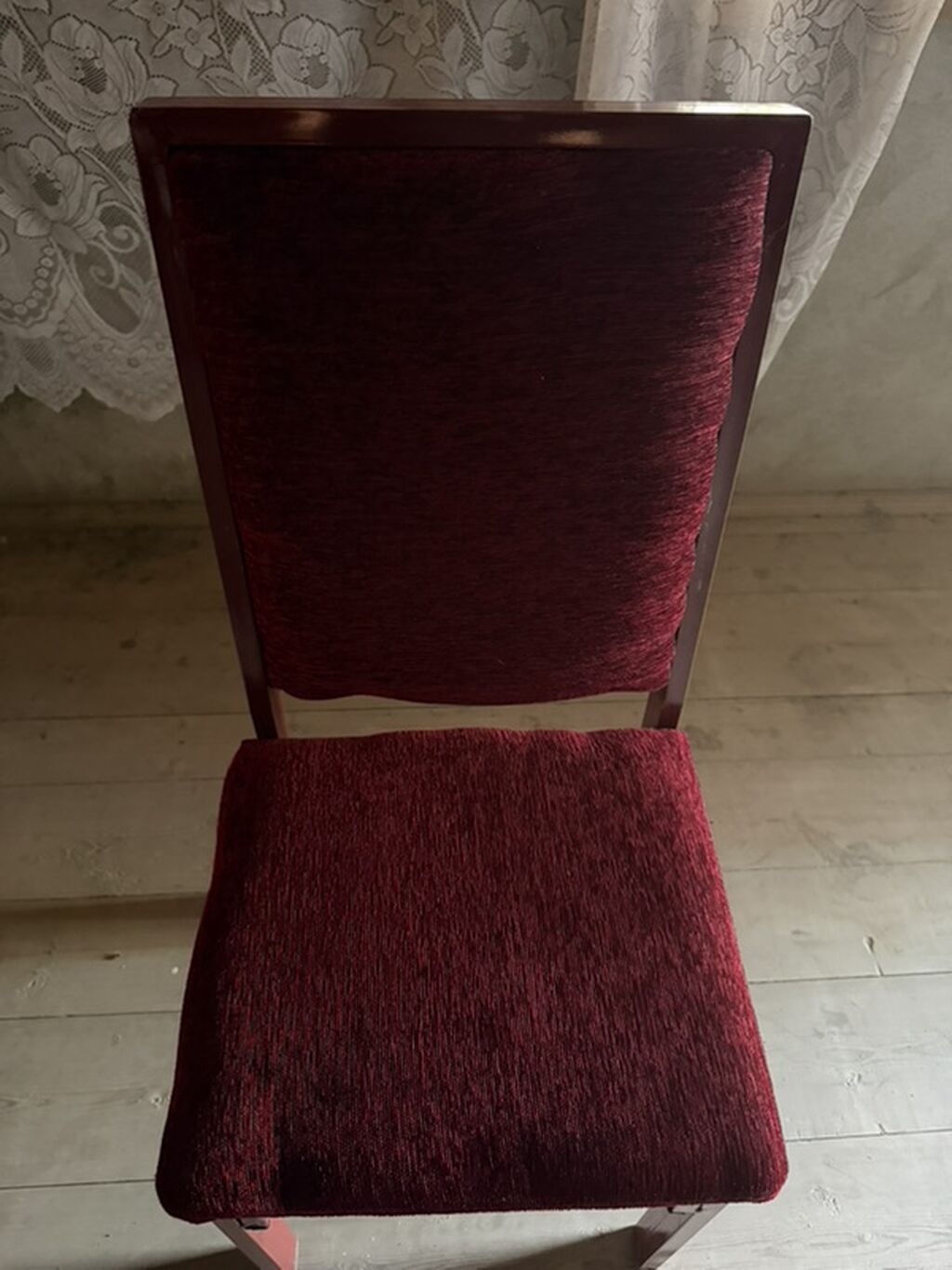 Qonaq otağı üçün, Yeni, Qatlanmayan, rəng - Bordo Stul — Stullar, Sabirabad (2)