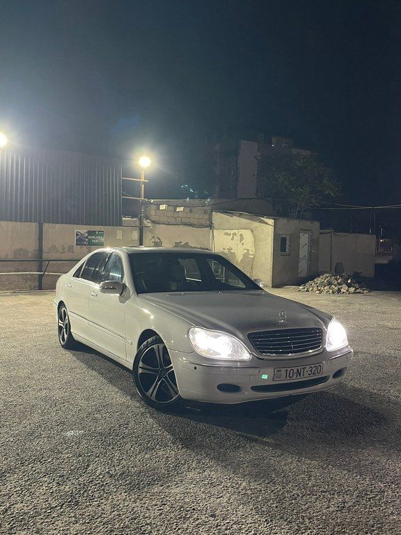 Mercedes S 320, 3.2 L, 2000 il, 298 555 km — Avtomobillər, Bakı (2)